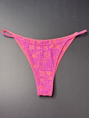 Kulani Kinis Pink and Purple Floral Bikini Bottom